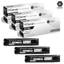 Compatible Xerox 6700 Toner Cartridges Black 3 Pack (106R01510)