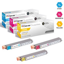 Compatible Xerox 7400 Toner Cartridges 3 Color Set (106R01077, 106R01078, 106R01079)
