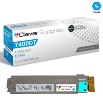 Compatible Xerox Phaser 7400DT  Toner Cartridges Cyan (106R01077)
