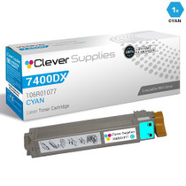 Compatible Xerox Phaser 7400DXF  Toner Cartridges Cyan (106R01077)
