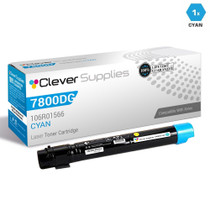 Compatible Xerox Phaser 7800DG Toner Cartridges Cyan (106R01566)