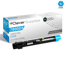 Compatible Xerox Phaser 7800DX Toner Cartridges Cyan (106R01566)