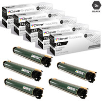 Compatible Xerox 242 Drum Cartridges Black 5 Pack (013R00602)