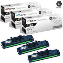 Compatible Xerox 3122 Toner Cartridges Black 3 Pack (106R01159)