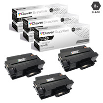 Compatible Xerox 3320 Toner Cartridges Black 3 Pack (106R02307)
