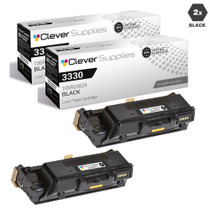 Compatible Xerox 3330 Toner Cartridges Black 2 Pack (106R03624)