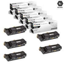 Compatible Xerox 3330 Toner Cartridges Black 5 Pack (106R03624)