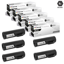 Compatible Xerox 3610 Toner Cartridges Black 5 Pack (106R02731)
