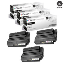Compatible Xerox 3635 Toner Cartridges Black 3 Pack (108R795)