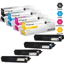 Compatible Brother DCP-L8450 Toner Cartridge 4 Color Set (TN331BK, TN331C, TN331M, TN331Y)