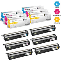 Compatible Okidata C110 Toner Cartridge 6 Color Set (44250715, 44250714, 44250713)