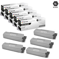 Compatible Okidata C610cdn Toner Cartridge 5 Black (44315304)