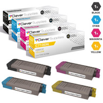 Compatible Okidata C710dn Toner Cartridge 4 Color Set (43866104, 43866103, 43866102, 43866101)