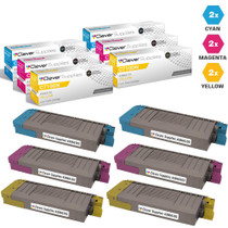 Compatible Okidata C710dn Toner Cartridge 6 Color Set (43866103, 43866102, 43866101)