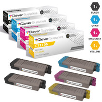 Compatible Okidata C711dn Toner Cartridge 4 Color Set (44318604, 44318603, 44318602, 44318601)