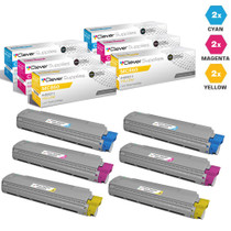 Compatible Okidata MC860 Toner Cartridge 6 Color Set (44059215, 44059214, 44059213)