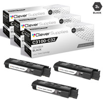 Compatible Okidata C3100 Toner Cartridge 3 Black (43034804)