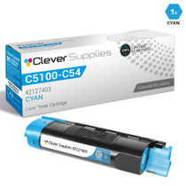Compatible Okidata C5100n Toner Cartridge Cyan (42127403)