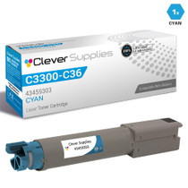 Compatible Okidata C3300 Toner Cartridge Cyan (43459303)