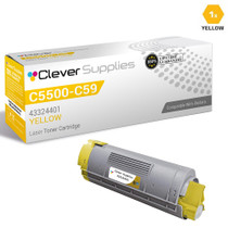 Compatible Okidata C5500 Toner Cartridge Yellow (43324401)