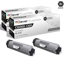 Compatible Okidata C6000dn Toner Cartridge 2 Black (43324469)