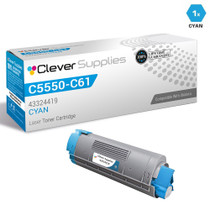 Compatible Okidata C5550N Toner Cartridge Cyan (43324419)