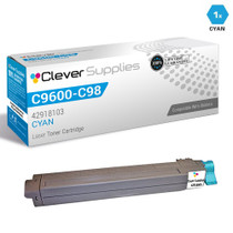 Compatible Okidata C9600 Toner Cartridge Cyan (42918903)