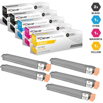 Compatible Okidata C9650 Toner Cartridge 5 Color Set (42918984, 42918983, 42918982, 42918981)