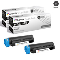 Compatible Okidata MB491 MFP Toner Cartridge 2 Black (44917601)