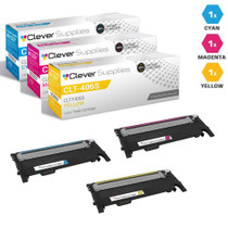 Compatible Samsung CLT-406S Toner Cartridge 3 Color Set (CLT-C406S, CLT-M406S, CLT-Y406S)