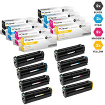 Compatible Samsung CLT-505L Toner Cartridge 8 Color Set (CLT-K505L, CLT-C505L, CLT-M505L, CLT-Y505L)