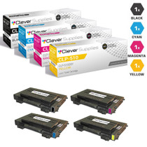 Compatible Samsung CLP-510 Toner Cartridge 4 Color Set (CLP-510D7K, CLP-510D5C, CLP-510D5M, CLP-510D5Y)