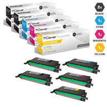 Compatible Samsung CLT-609S Toner Cartridge 5 Color Set (CLT-K609S, CLT-C609S, CLT-M609S)