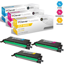 Compatible Samsung CLT-609S Toner Cartridge 3 Color Set (CLT-C609S, CLT-M609S, CLT-Y609S)