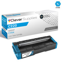 Compatible Ricoh C220 Toner Cartridge Cyan (406047)