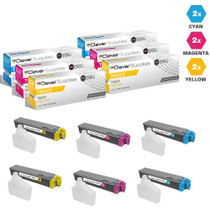 Compatible Kyocera-Mita TK522 Toner Cartridge 6 Color Set (TK522C, TK522M, TK522Y)