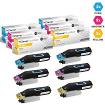 Compatible Kyocera-Mita TK867 Toner Cartridge 6 Color Set (TK867C, TK867M, TK867Y)