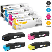 Compatible Kyocera-Mita TK8507 Toner Cartridge 4 Color Set (TK8507K, TK8507C, TK8507M, TK8507Y)