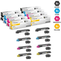 Compatible Kyocera-Mita TK897 Toner Cartridge 8 Color Set (TK897K, TK897C, TK897M, TK897Y)