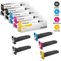 Compatible Konica-Minolta C20 Toner Cartridge 5 Color Set (A0DK133, A0DK433, A0DK333, A0DK233)