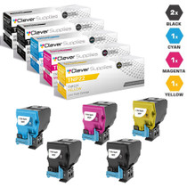 Compatible Konica-Minolta TNP22 Toner Cartridge 5 Color Set (TNP22K, TNP22C, TNP22M, TNP22Y)