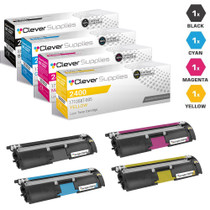 Compatible Konica-Minolta 2400 Toner Cartridge 4 Color Set (1710587-004, 1710587-007, 1710587-006, 1710587-005)