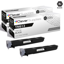 Compatible Konica-Minolta TN613 Toner Cartridge 2 Black (TN613K)