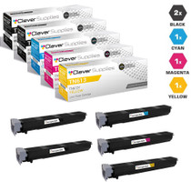 Compatible Konica-Minolta TN613 Toner Cartridge 5 Color Set (TN613K, TN613C, TN613M, TN613Y)