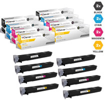 Compatible Konica-Minolta TN613 Toner Cartridge 8 Color Set (TN613K, TN613C, TN613M, TN613Y)