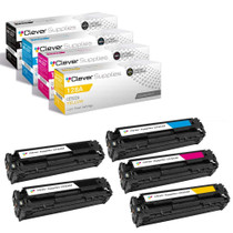 Compatible HP CP1522N (CE320A CE321A CE322A CE323A) Toner Cartridge 5 Color Set