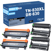 Compatible Brother TN830XL - DR830 Black 2 Drum and 2 Toner Set