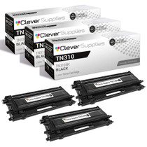 Compatible Brother TN310 (TN310BK) Toner Cartridge Black 3 Pack