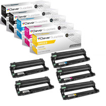 Compatible Brother DR223 (DR223K, DR223C, DR223M, DR223Y) Toner Cartridge 5 Color Set