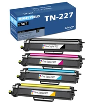 Compatible Brother TN227 (TN227BK, TN227C, TN227M, TN227Y) Toner Cartridge 4 Color Set